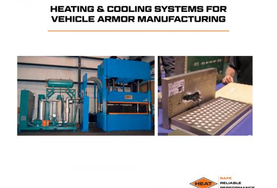 heating and cooling systems for vehicle armor manufacturing