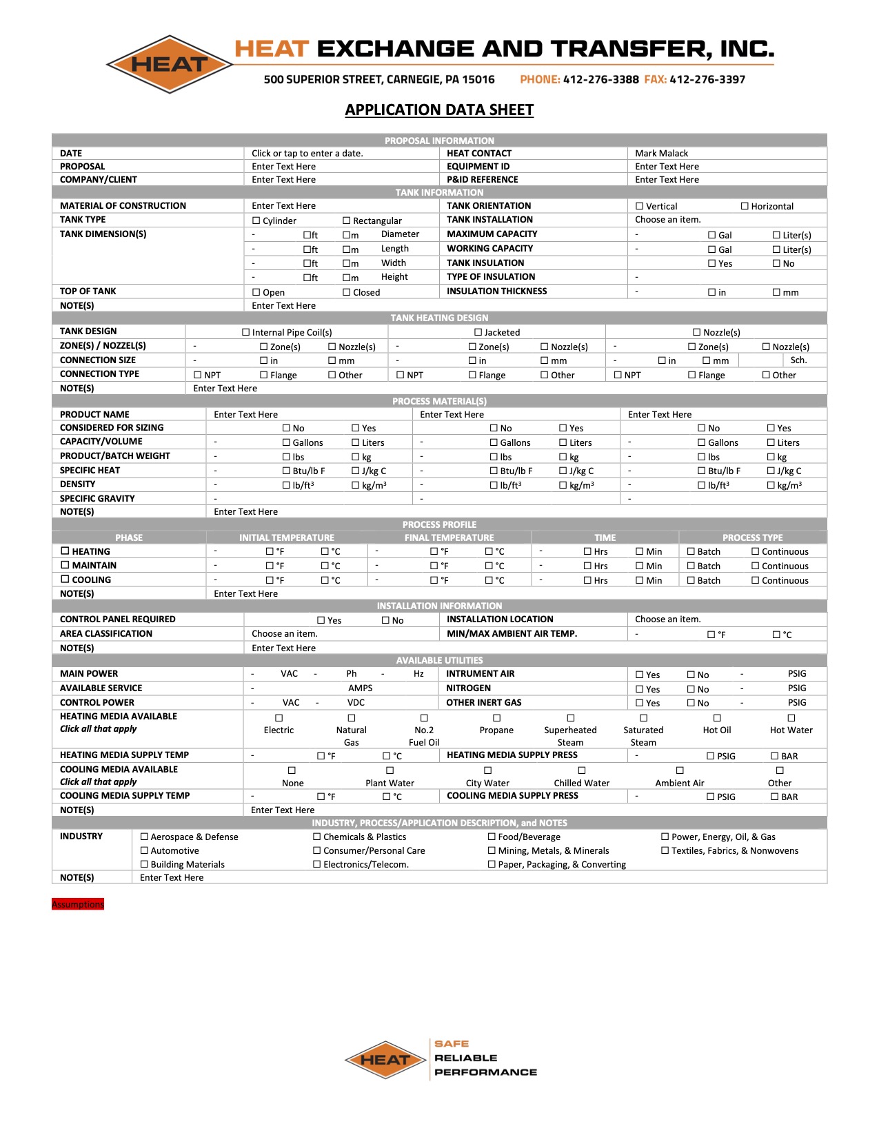 How to Prepare an RFQ for an Industrial Heating System